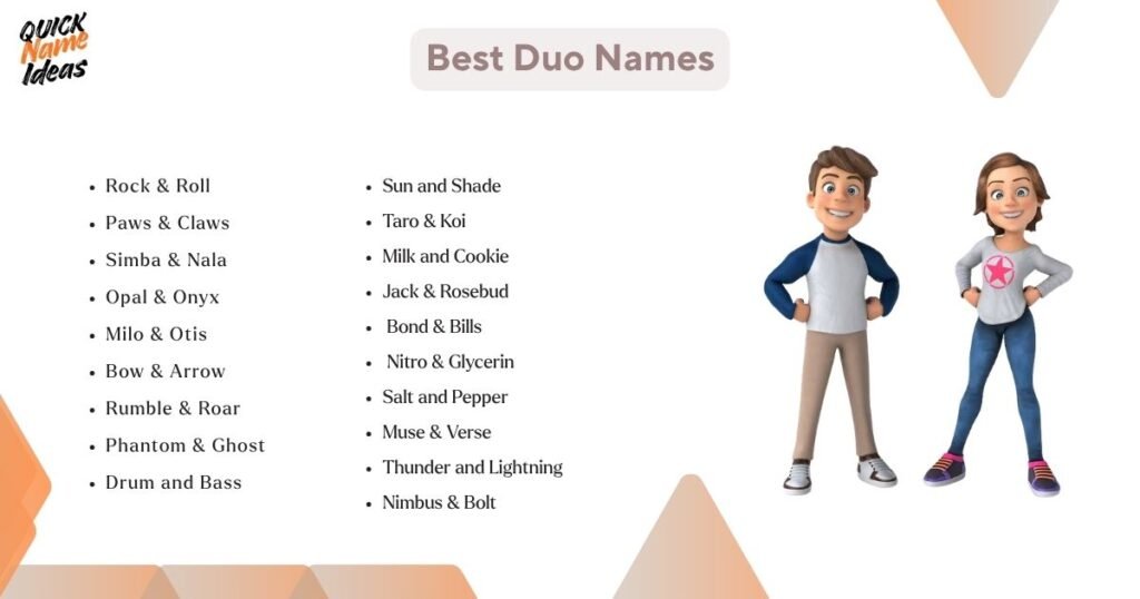 Best Duo Names
