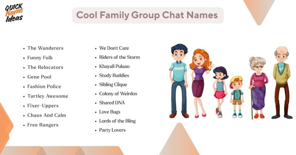 Cool Family Group Chat Names 