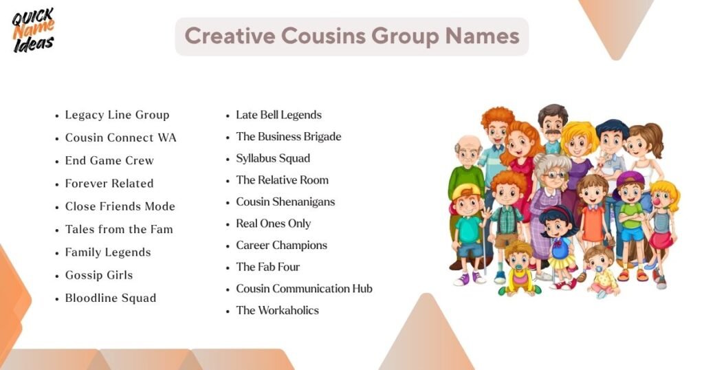 Creative Cousins Group Names