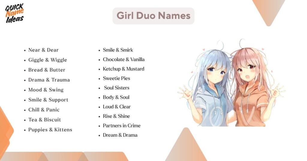 Girl Duo Names