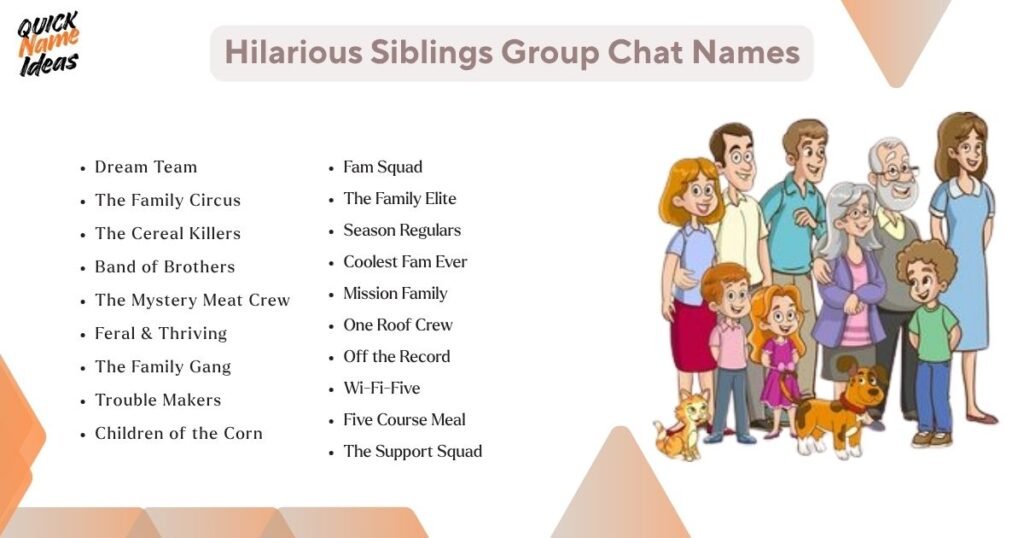 Hilarious Siblings Group Chat Names