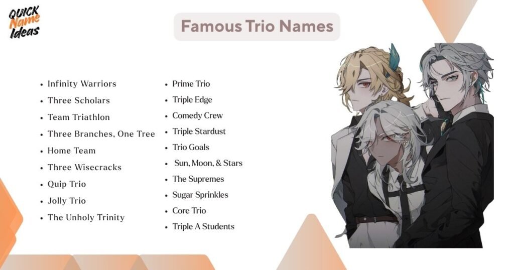 Famous Trio Names