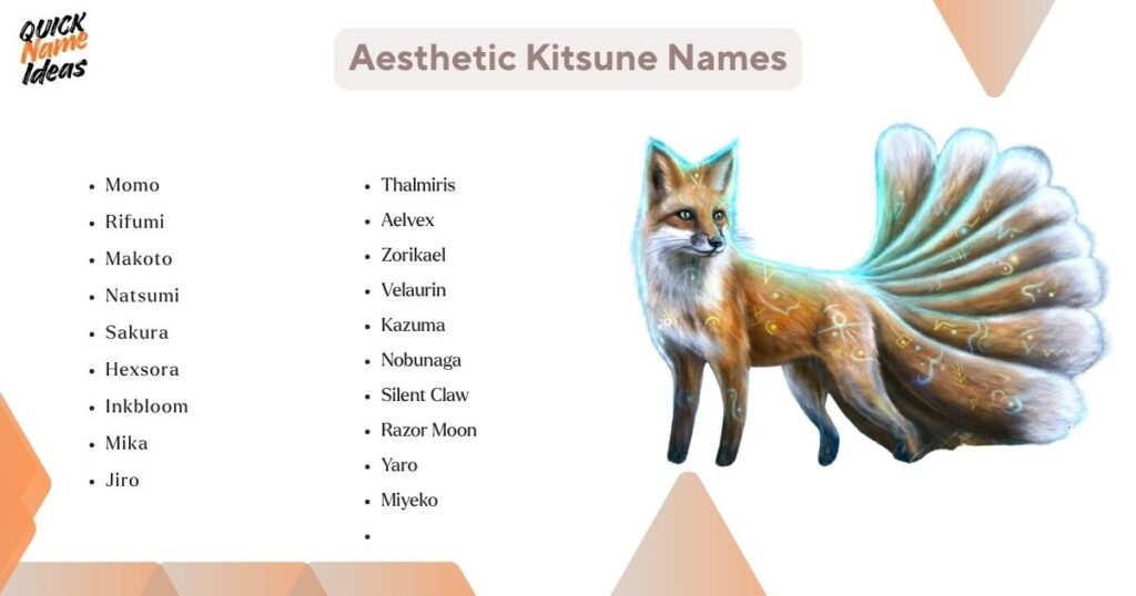Aesthetic Kitsune Names