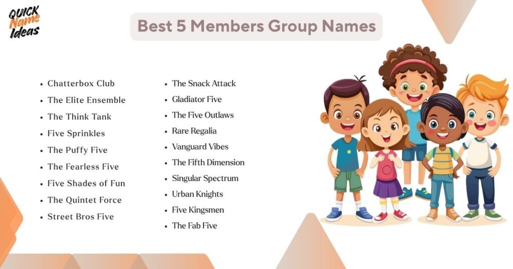 Best 5 Members Group Names