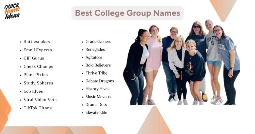 Best College Group Names