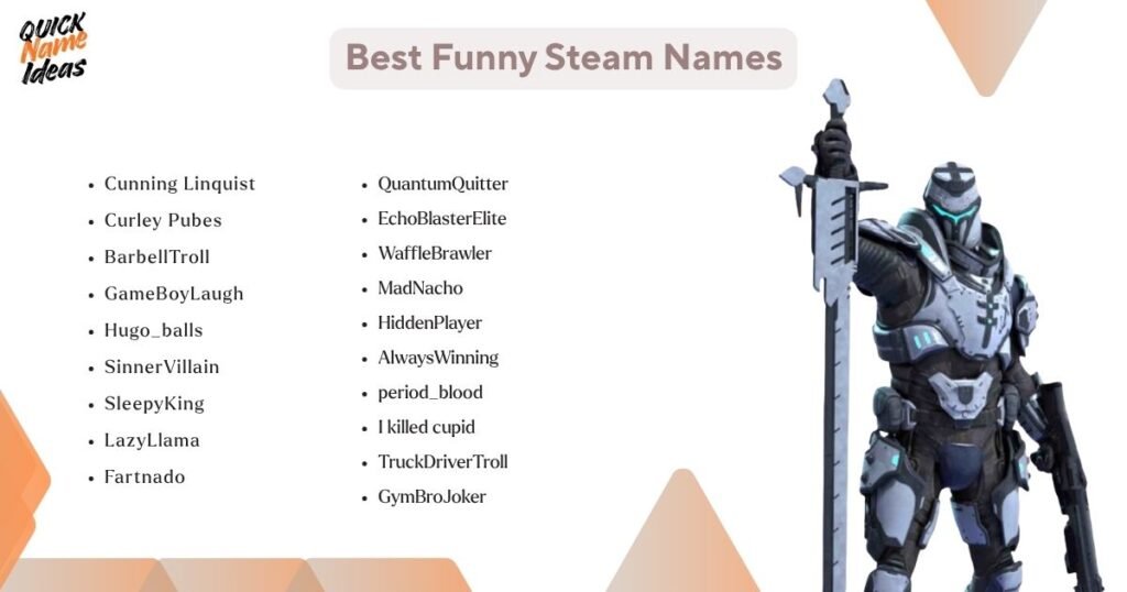 Best Funny Steam Names