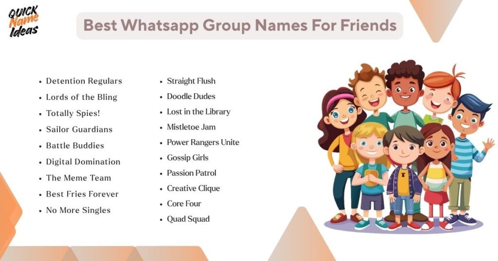 Best Whatsapp Group Names For Friends