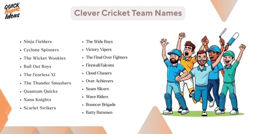 Clever Cricket Team Names