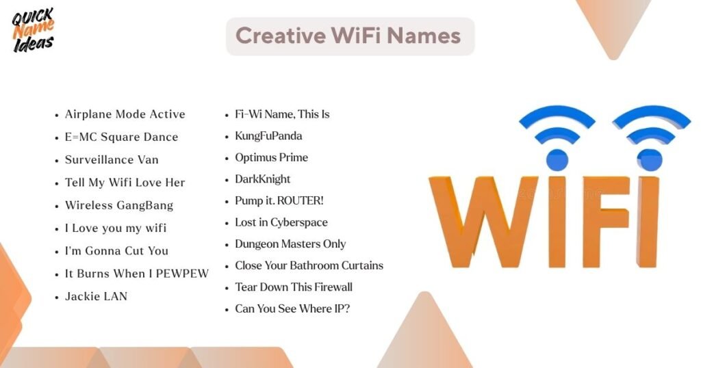 Creative WiFi Names 