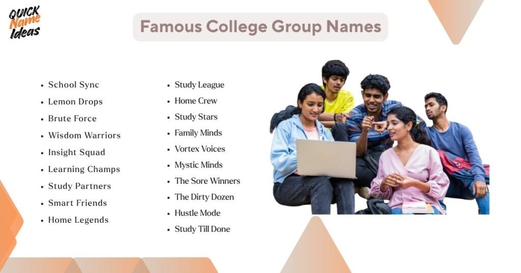 Famous College Group Names