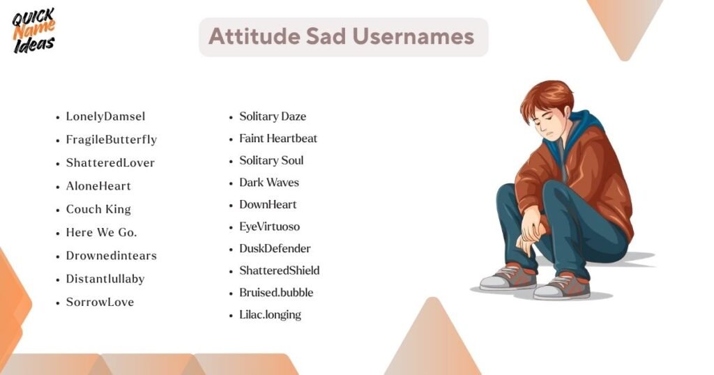 Attitude Sad Usernames