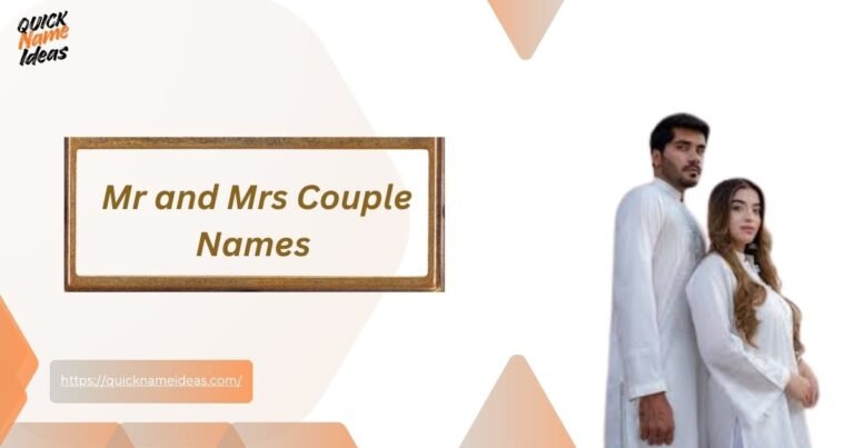 Mr and Mrs Couple Names