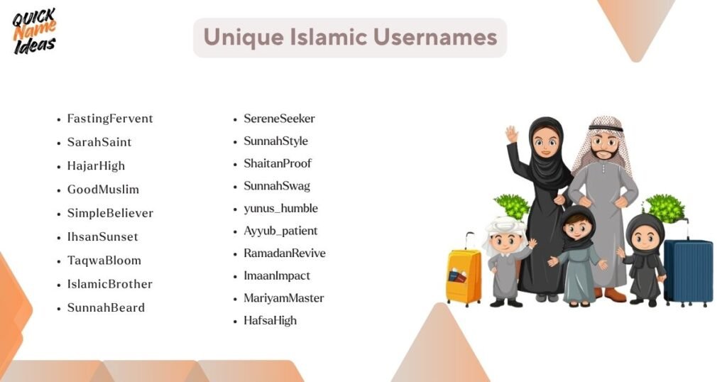 Unique Islamic Usernames