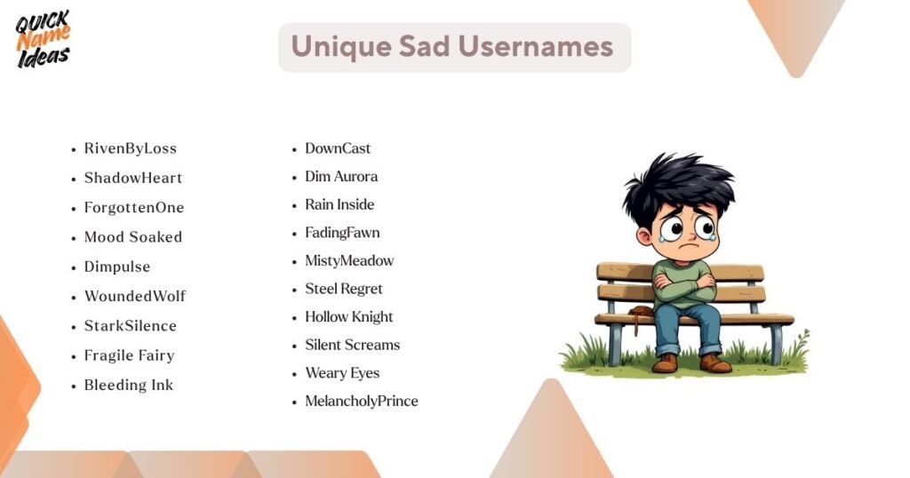 Unique Sad Usernames
