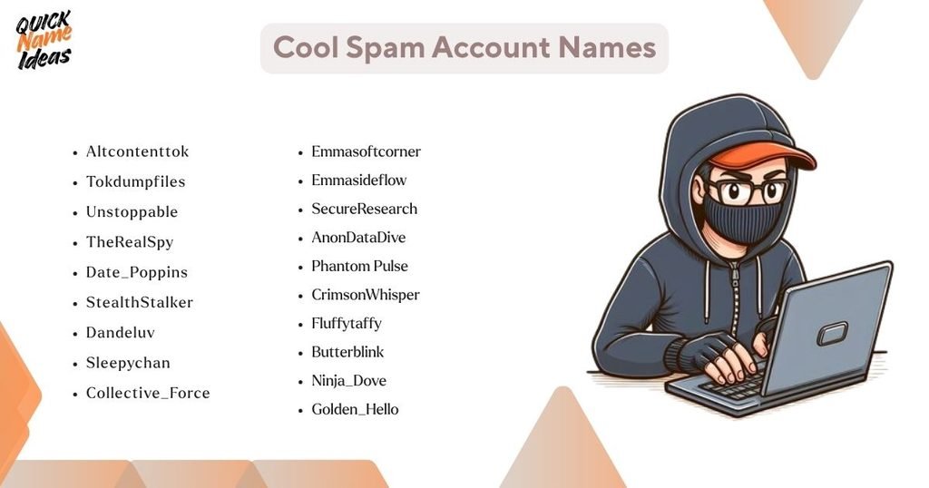 Cool Spam Account Names