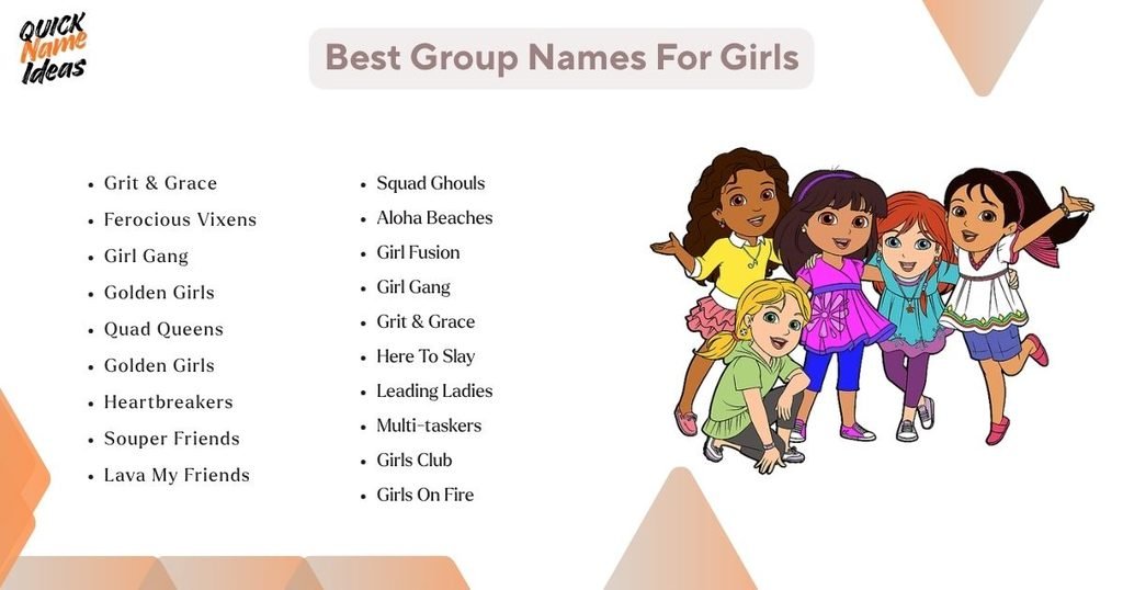 Best Group Names For Girls