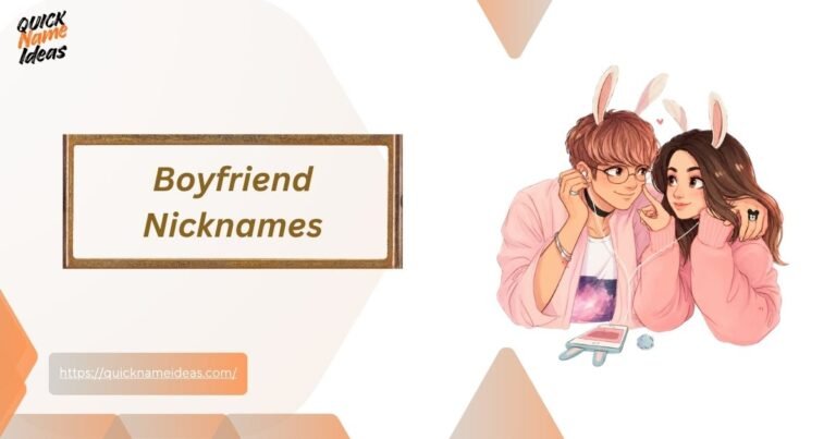 Boyfriend Nicknames