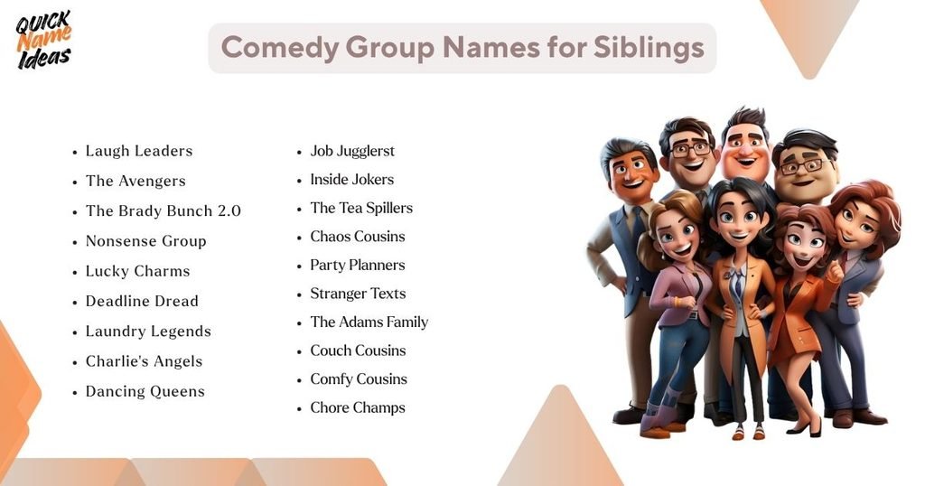 funny group names for siblings