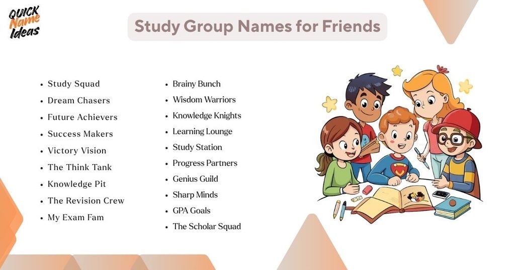 Study Group Names for Friends