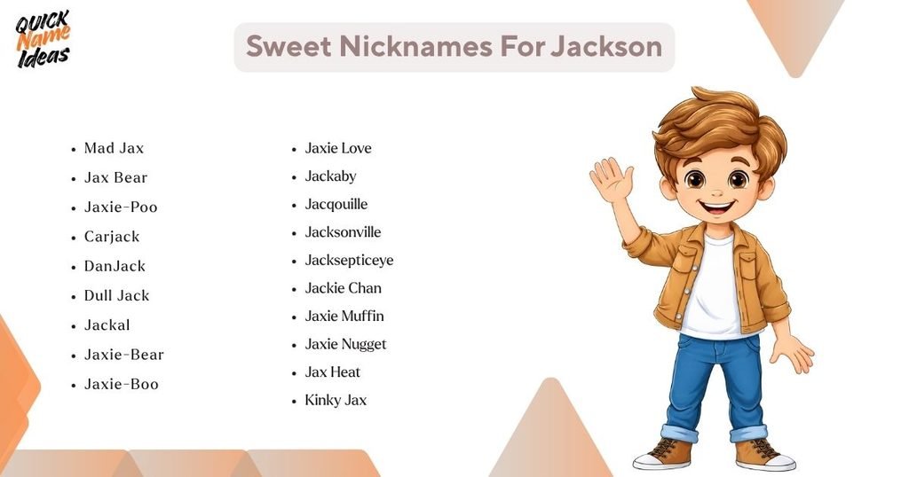 Sweet Nicknames For Jackson