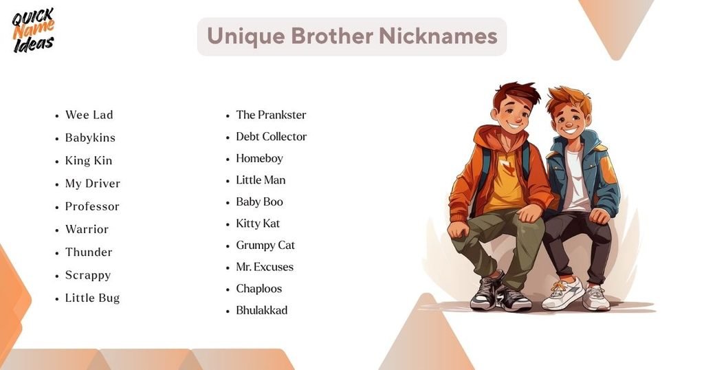 Unique Brother Nicknames