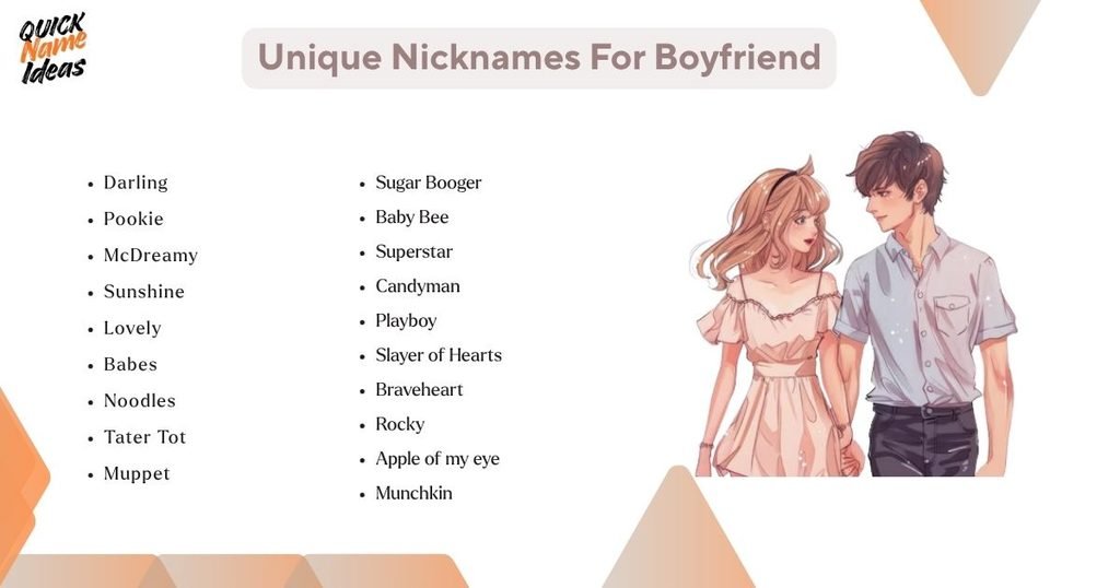 Unique Nicknames For Boyfriend